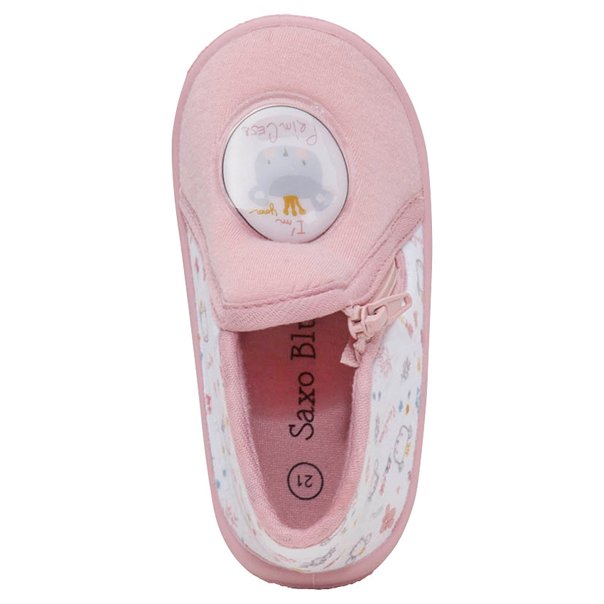 Ψηλά παντοφλάκια με μπάλωμα αρκουδάκι και φερμουάρ 