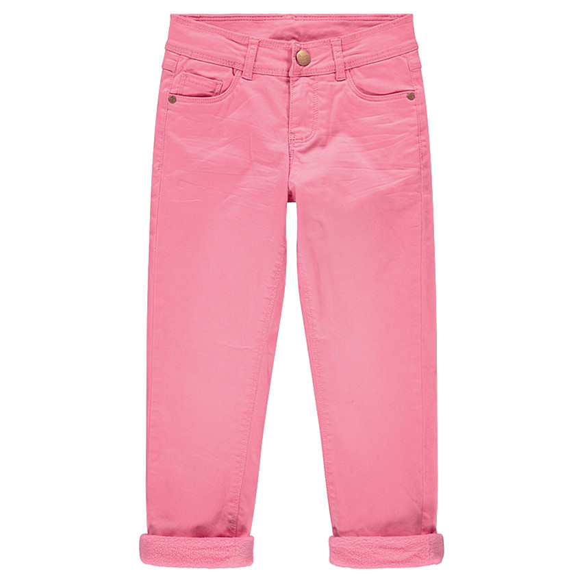 Παντελόνι από τουίλ με μόνιμες τσακίσεις και φλις επένδυση 