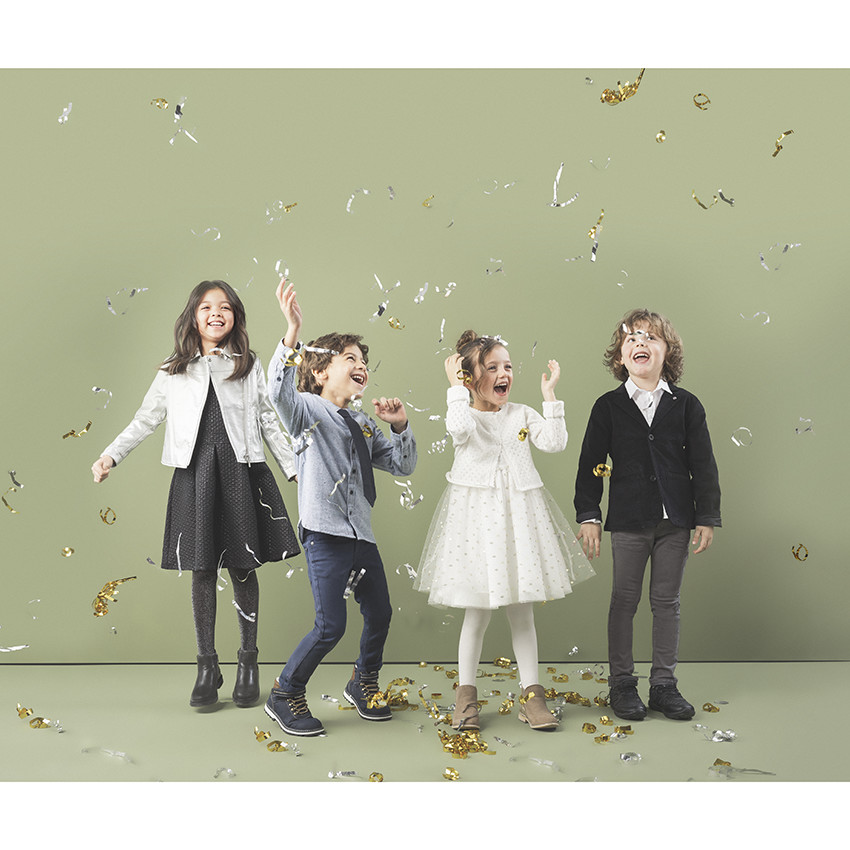 Βαμβακερό παντελόνι νηματοβαφή με φαντεζί τσέπη πίσω 