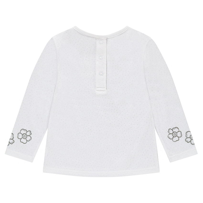 Μακρυμάνικη μπλούζα ζέρσεϊ ντεβορέ με τυπωμένα λουλούδια 