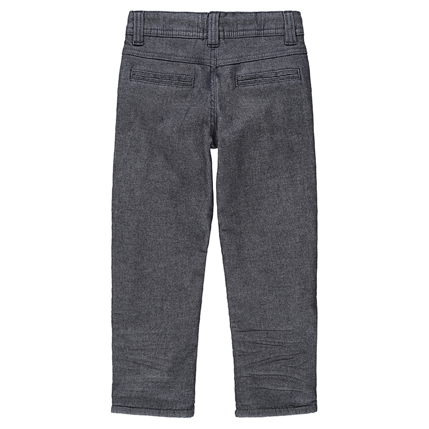 Μελανζέ παντελόνι με φλις επένδυση και εξώγαζα στα μπατζάκια 