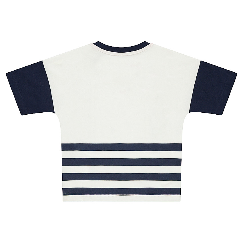 Κοντομάνικη ζέρσεϊ μπλούζα με στάμπα πύραυλο 