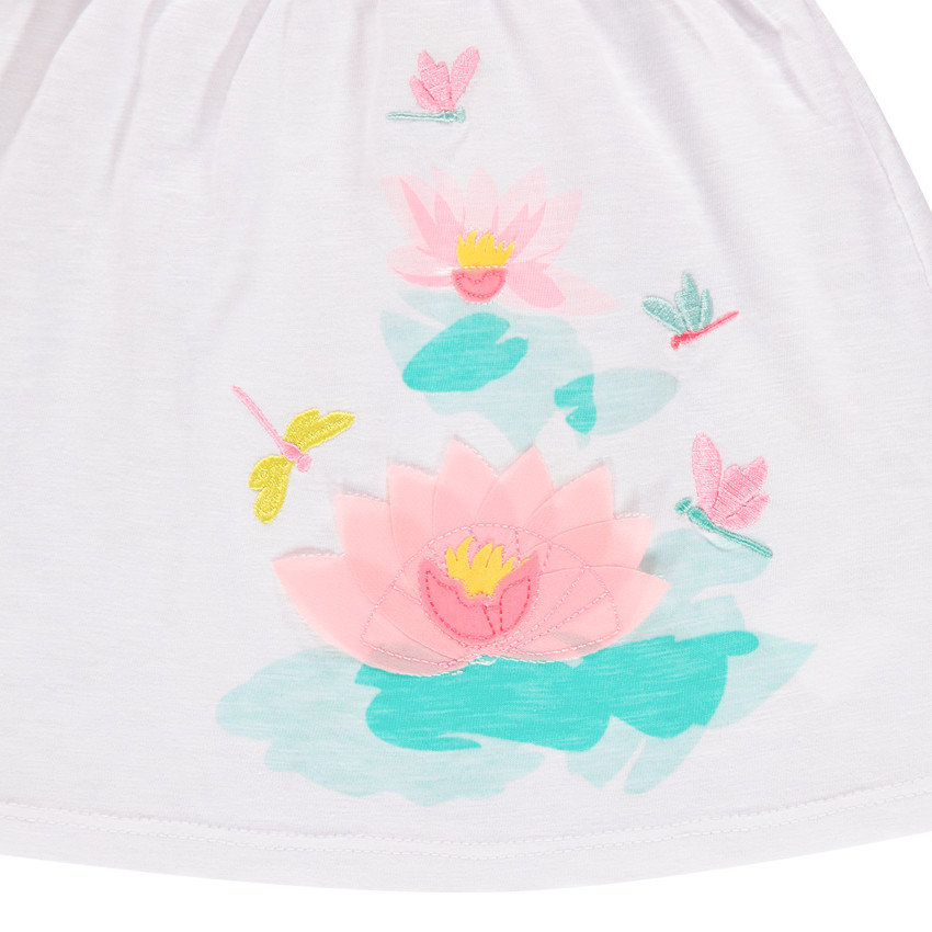 Σετ με floral μπλούζα και απλό σορτς 