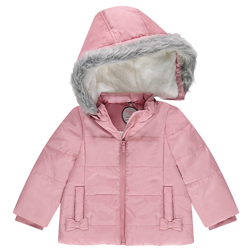 Παρκά καπιτονέ με αφαιρούμενη κουκούλα και επένδυση από sherpa 