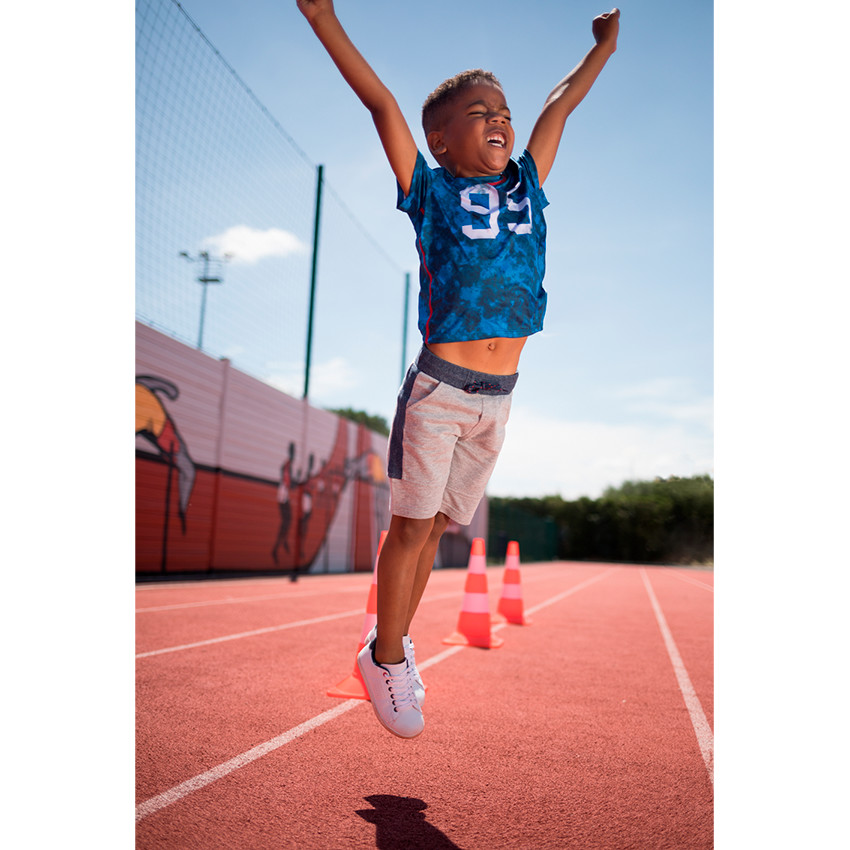 Φανελένια δίχρωμη βερμούδα  