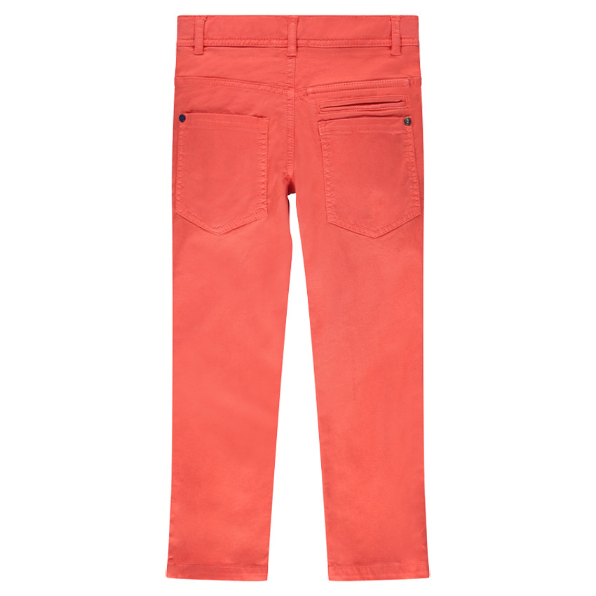 Παντελόνι μονόχρωμο από ύφασμα τουίλ με τσέπες 