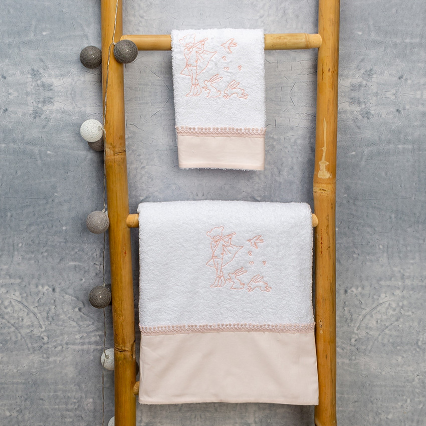  Σετ πετσέτες 2 τμχ carrot ροζ  