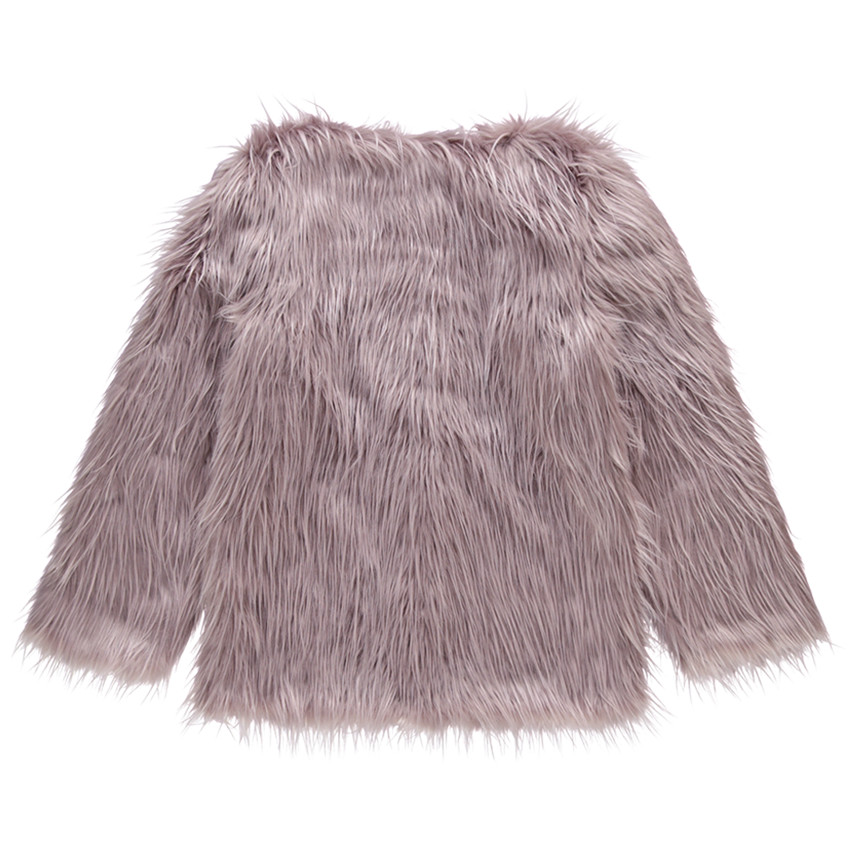 Παιδικά - Τζάκετ από συνθετική γούνα με σατινέ επένδυση 