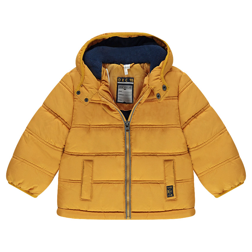 Καπιτονέ μπουφάν με κουκούλα και επένδυση φλις 