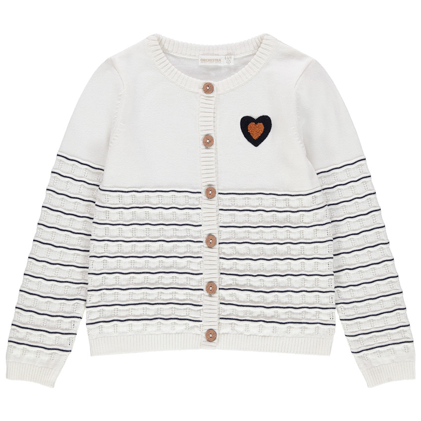 Gilet en tricot fantaisie style marin 