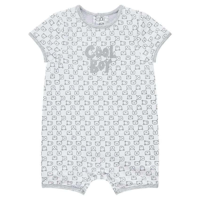 Φορμάκι από ζέρσεϊ με κοντά μπατζάκια και τυπωμένο μήνυμα 