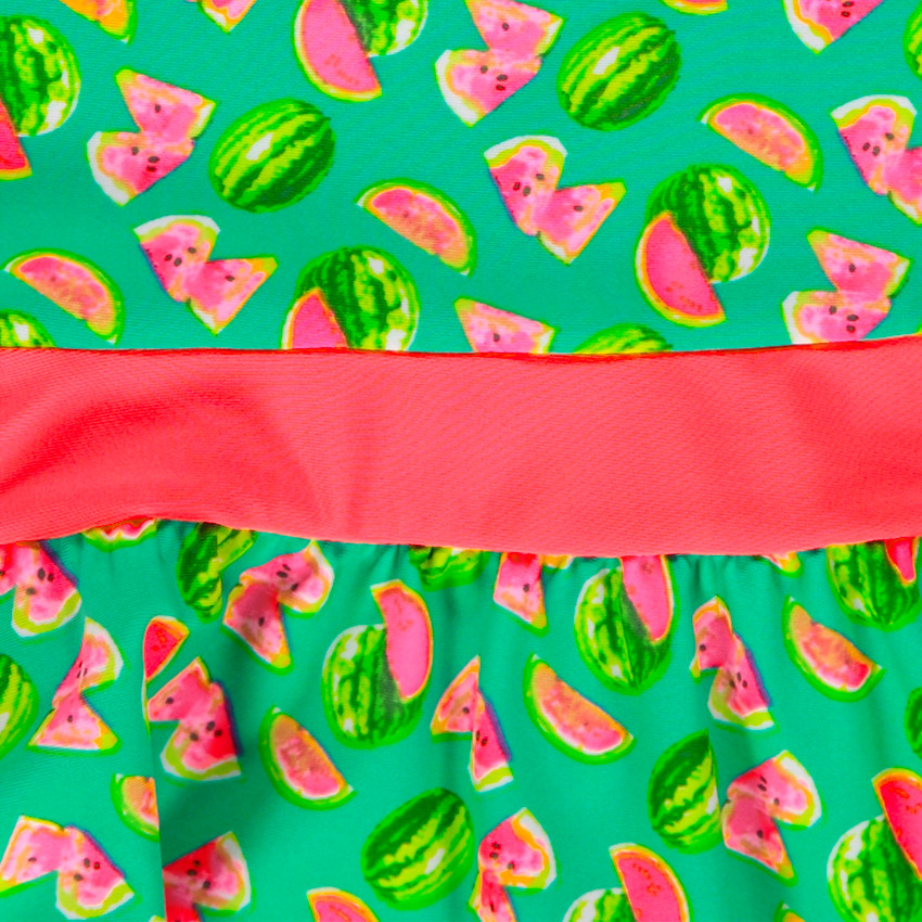 Φόρεμα για την παραλία με σχέδιο με καρπουζάκια 