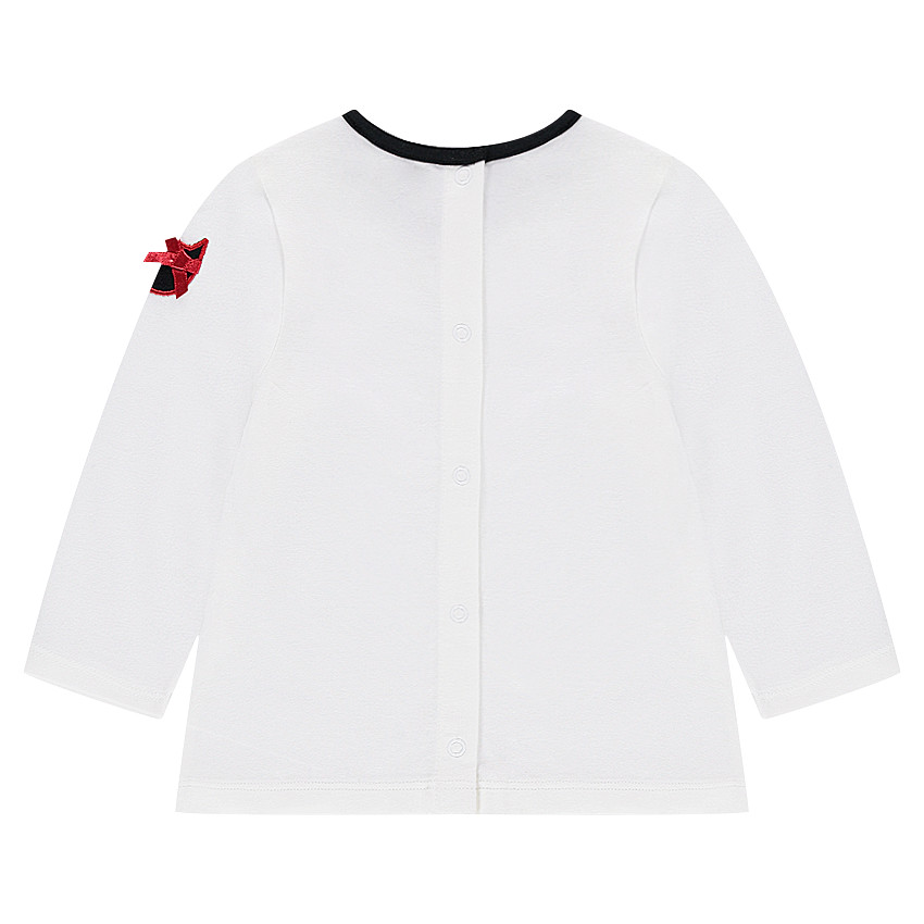 Μακρυμάνικη μπλούζα από ζέρσεϊ με σήμα σε σχήμα γάτας 