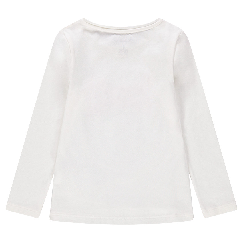 Μακρυμάνικη ζέρσεϊ μπλούζα με ροζ φιόγκο μπροστά 