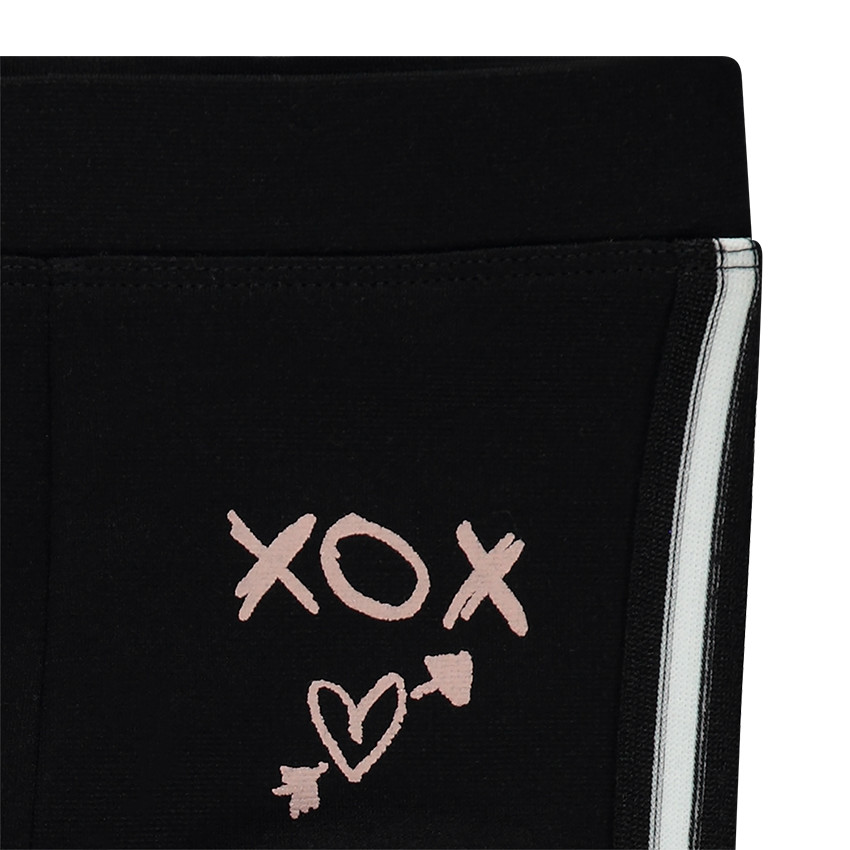 Κολάν με λάστιχο στο πέλμα σε ύφανση milano με λωρίδες σε αντίθεση και στάμπα 