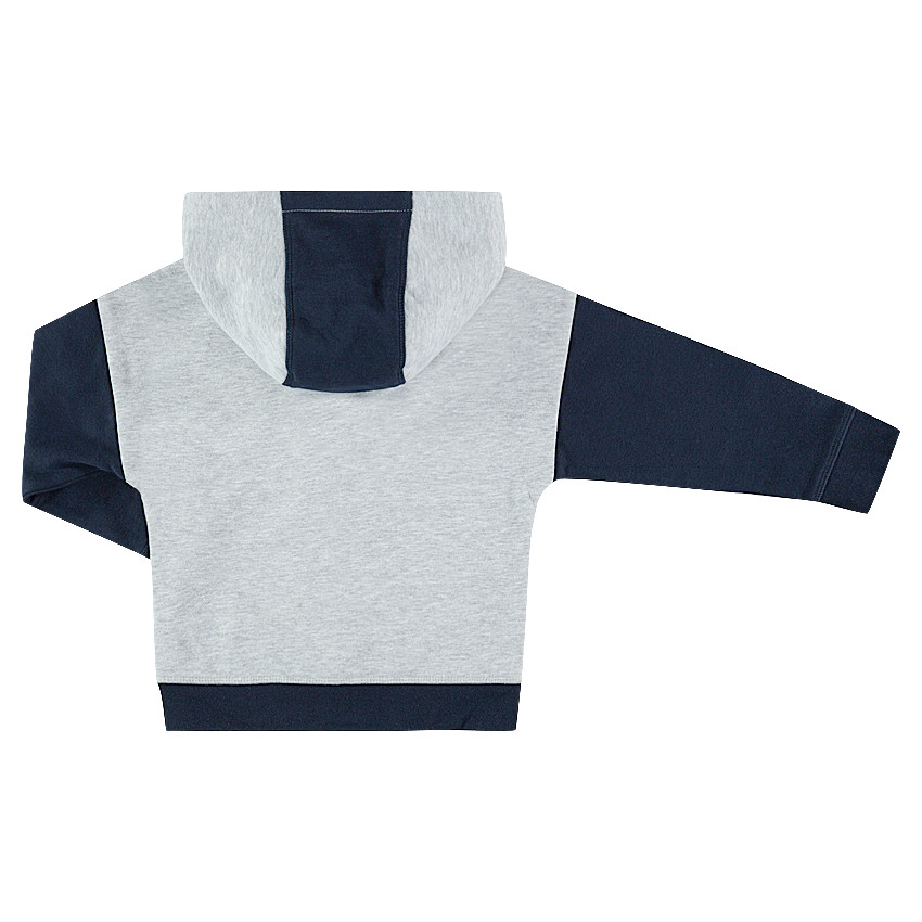 Ζακέτα με κουκούλα από φανέλα και τυπωμένα κείμενα 