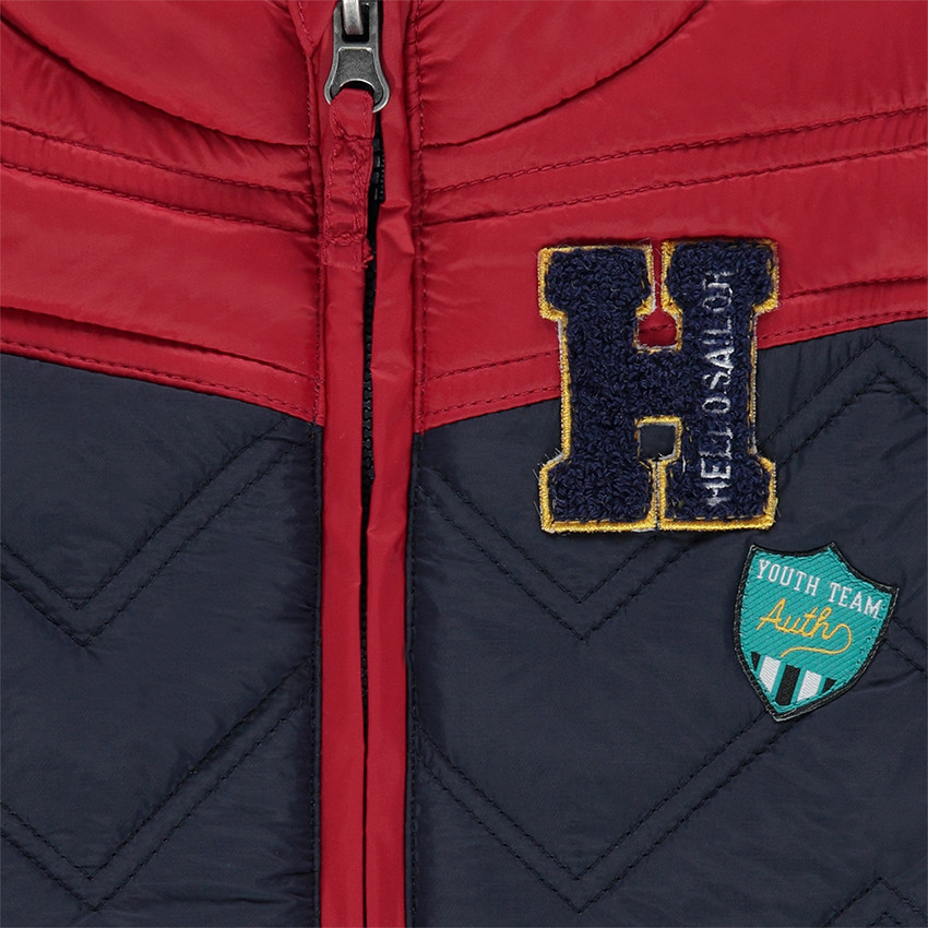 Αμάνικο δίχρωμο καπιτονέ μπουφάν 