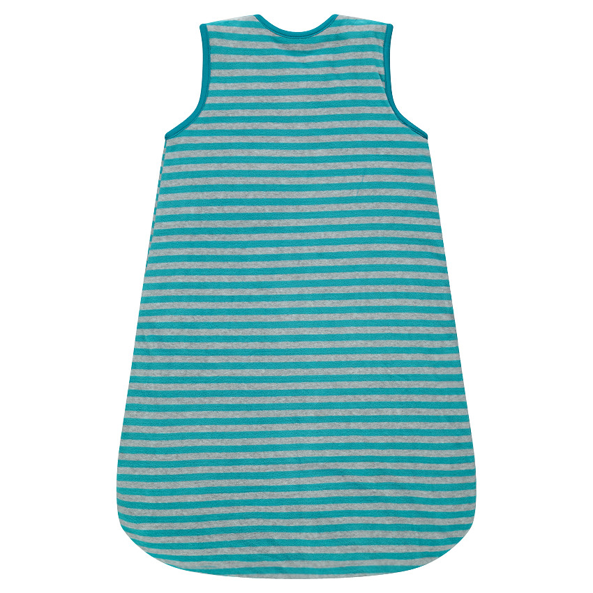 Αμάνικος υπνόσακος ριγέ με κέντημα 