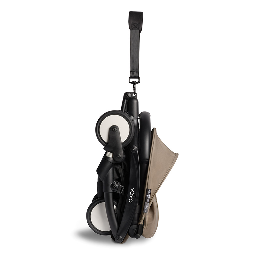 Poussette YOYO² 6+ châssis noir - Taupe 