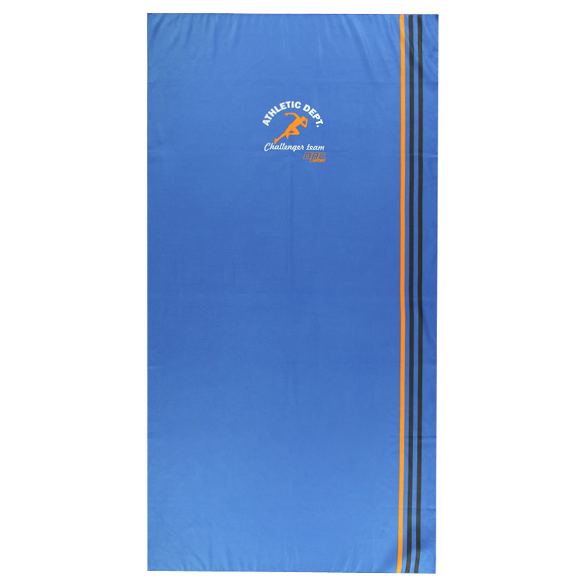 Serviette de bain unie avec bandes 80 x 160 cm 