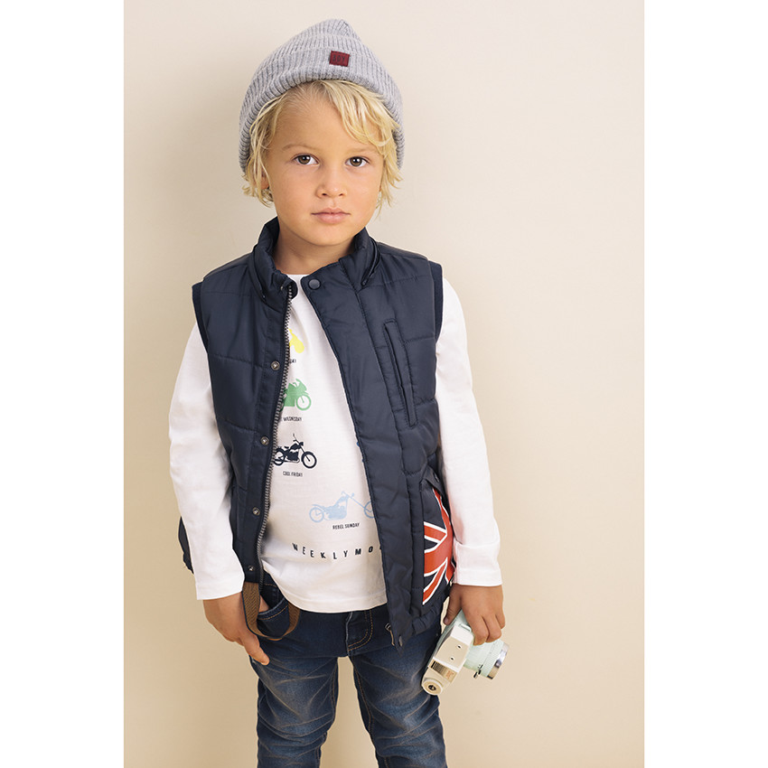 Jean effet used à bretelles amovibles 