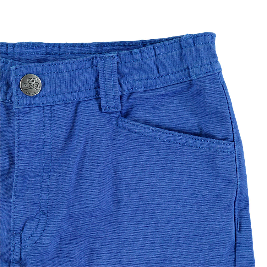 Παιδικά - Μπλε παντελόνι σε στιλ cargo με τσέπες με καπάκι 