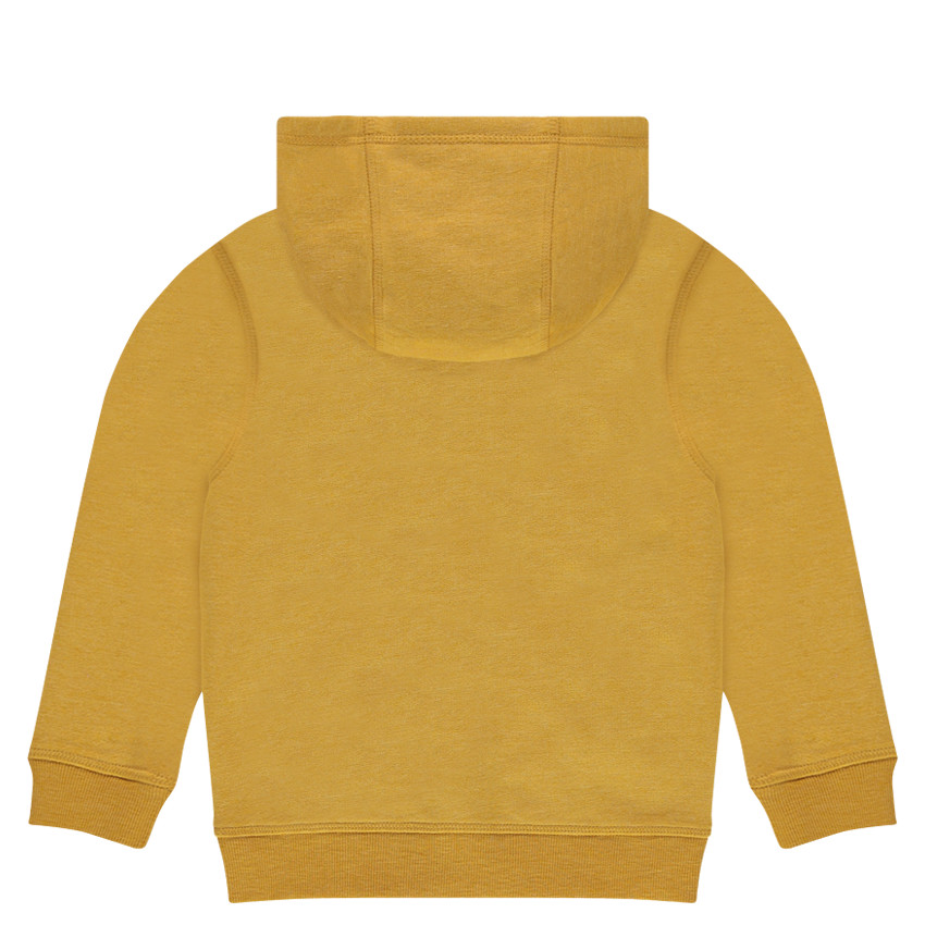 Παιδικά - Φανελένια ζακέτα με κουκούλα και φερμουάρ 