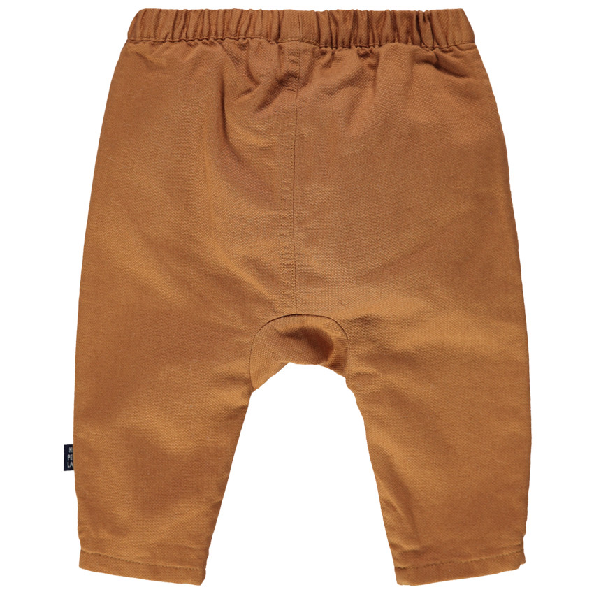 Καμηλό παντελόνι με ζέρσεϊ επένδυση και λάστιχο στη μέση 