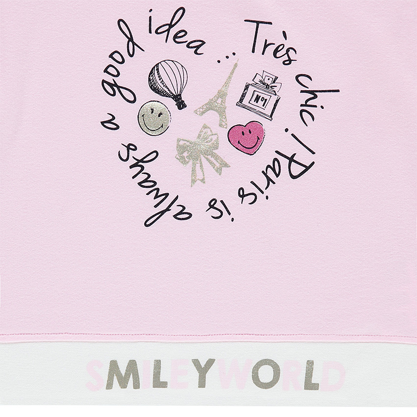 Κοντομάνικη μπλούζα από ζέρσεϊ με στάμπα ©Smiley 