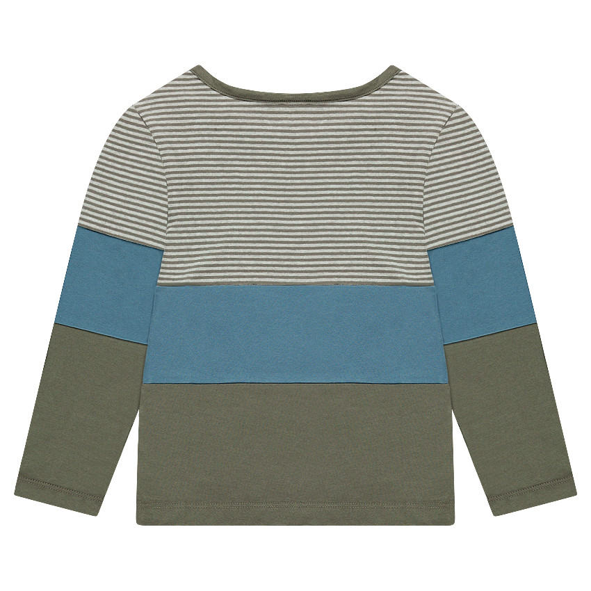 Μακρυμάνικη μπλούζα από ζέρσεϊ με ρίγες και τσέπη 