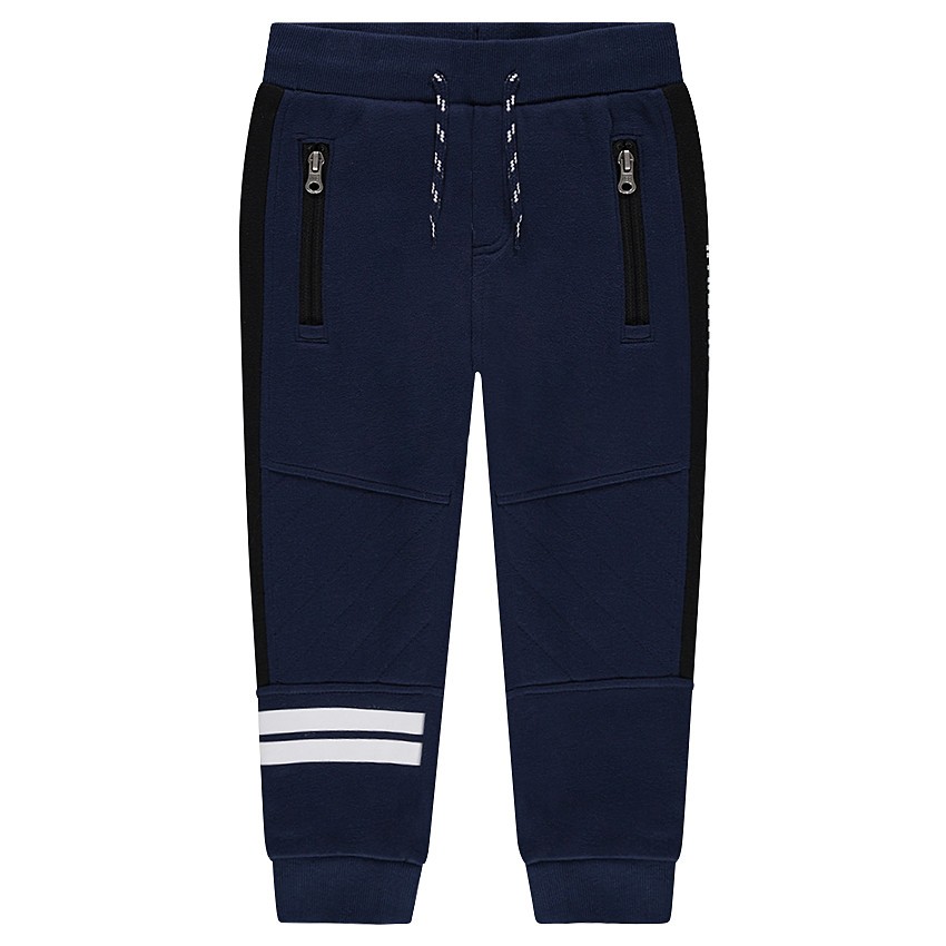 Παιδικά - Παντελόνι φόρμας με τυπωμένες λωρίδες και τσέπες με φερμουάρ 