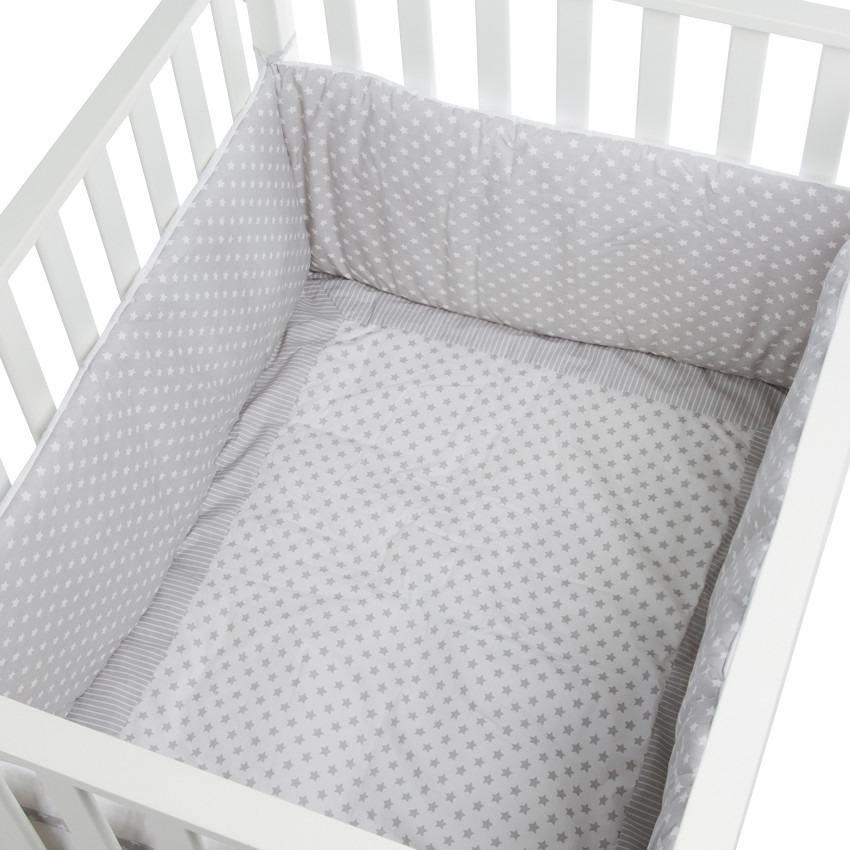 Σετ πάρκου από ποπλίνα με πάντα και στρώμα δύο όψεων 