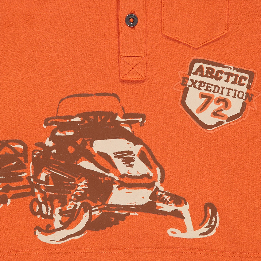 Μακρυμάνικη μπλούζα με στάμπα σκούτερ χιονιού 