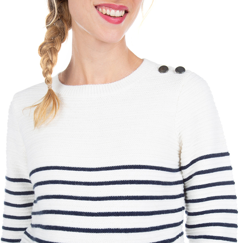 Πλεκτή μαρινιέρα εγκυμοσύνης με ζακάρ ρίγες 