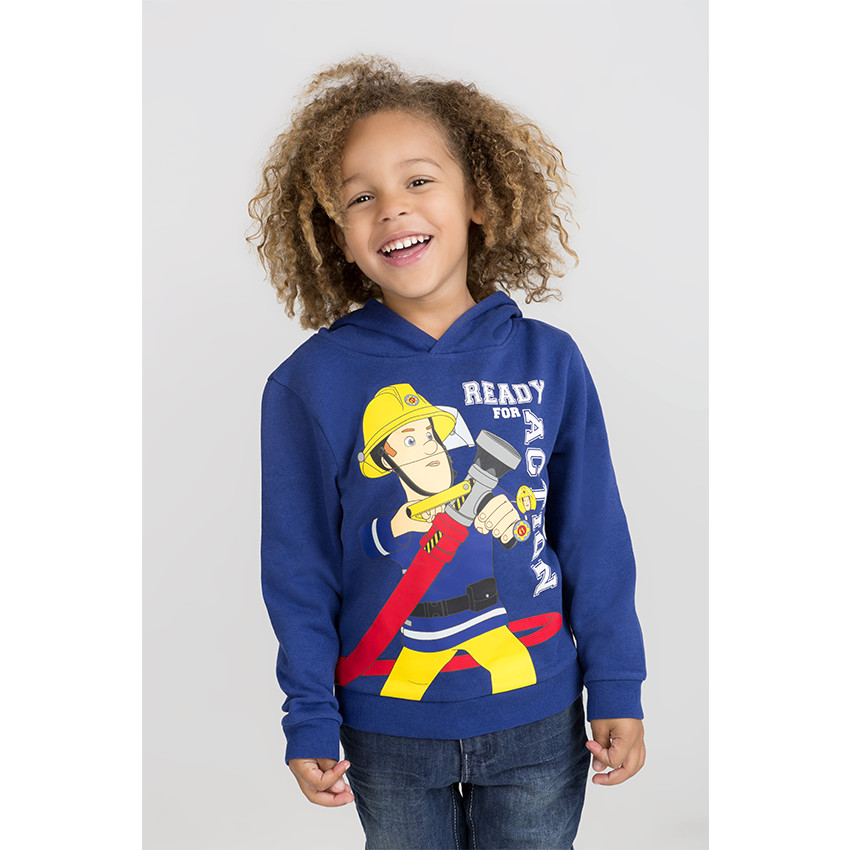 Φανελένιο φούτερ με κουκούλα και στάμπα Σαμ ο Πυροσβέστης της ©Prism Art and Design Limited 