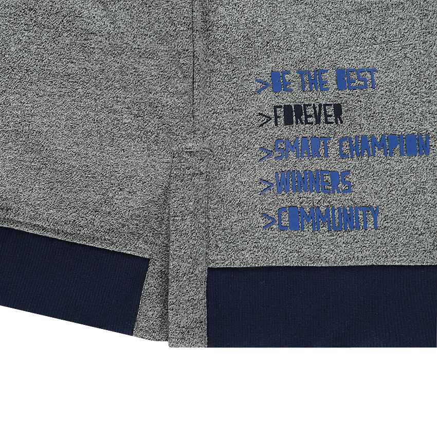 Παιδικά - Φανελένιο φούτερ με τυπωμένα κείμενα 