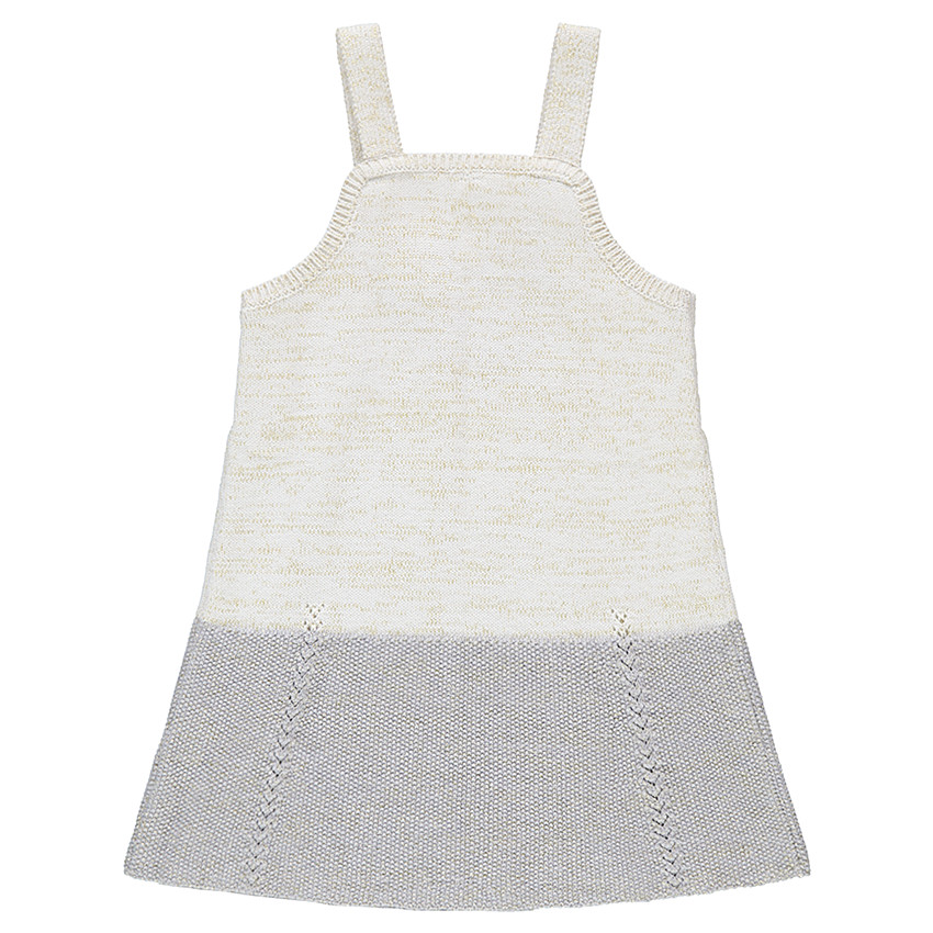 Πλεκτό φόρεμα-σαλοπέτα με κόκκινη καρδιά ζακάρ 