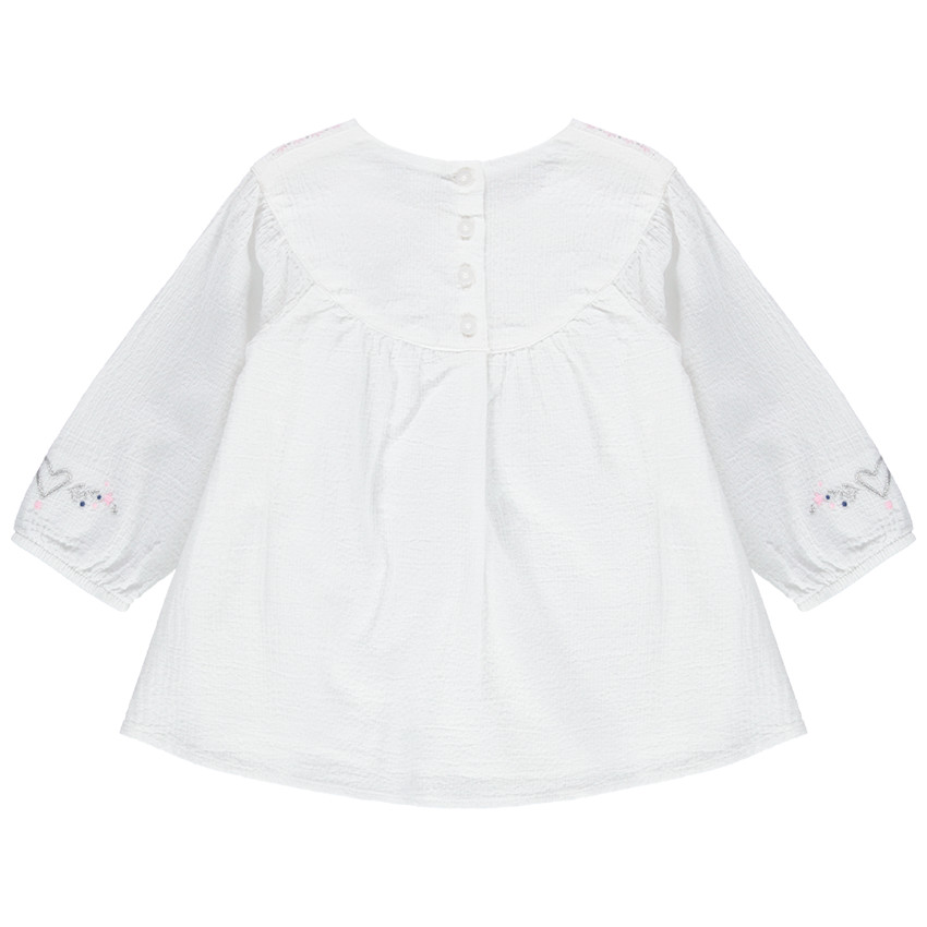 Μακρυμάνικη τουνίκ με φαντεζί μεταλλιζέ μοτίβα 