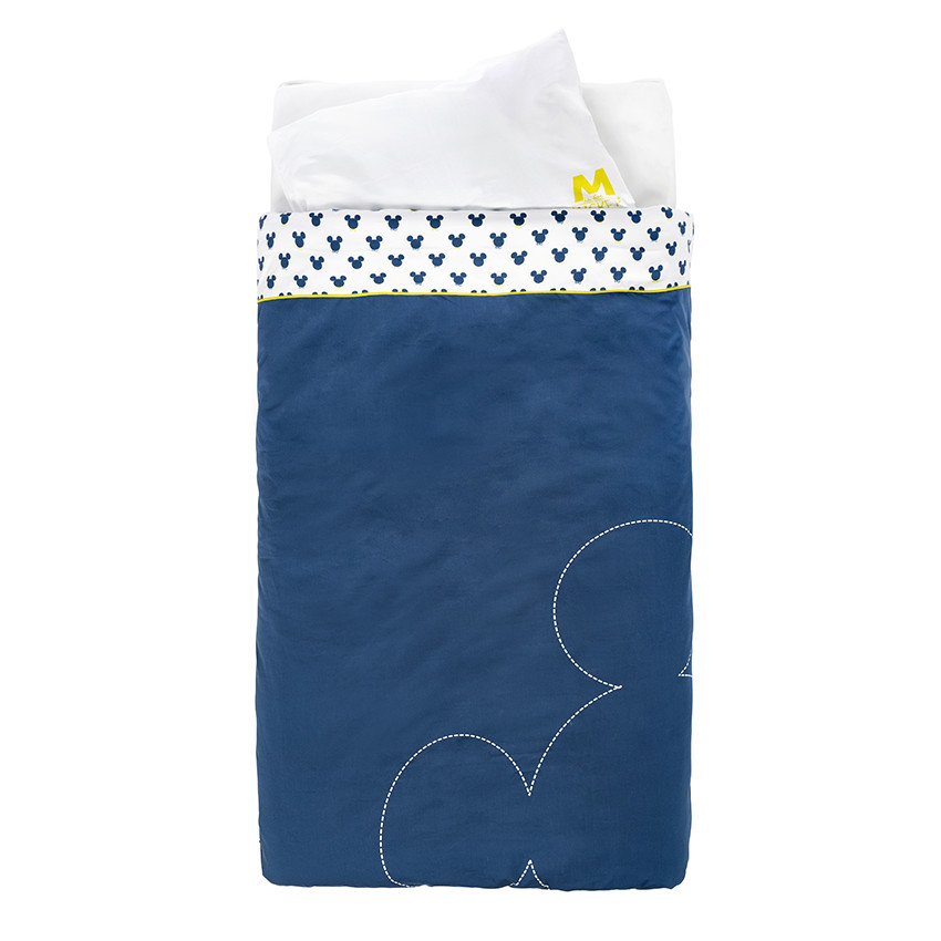 Σετ παπλωματοθήκη + μαξιλαροθήκη με μοτίβο τον Μίκυ της Disney - 140 x 100 εκ. 