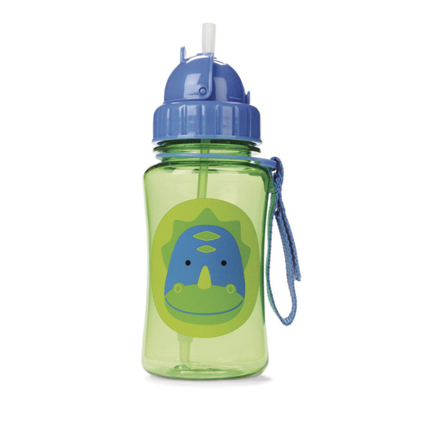  Μπουκάλι με Καλαμάκι Zoo Δεινόσαυρος 