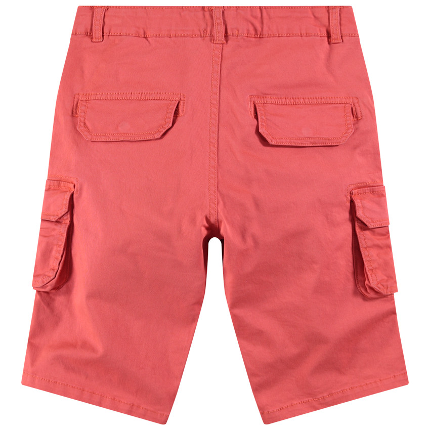 Παιδικά - Βαμβακερή βερμούδα νηματοβαφή με τσέπες  