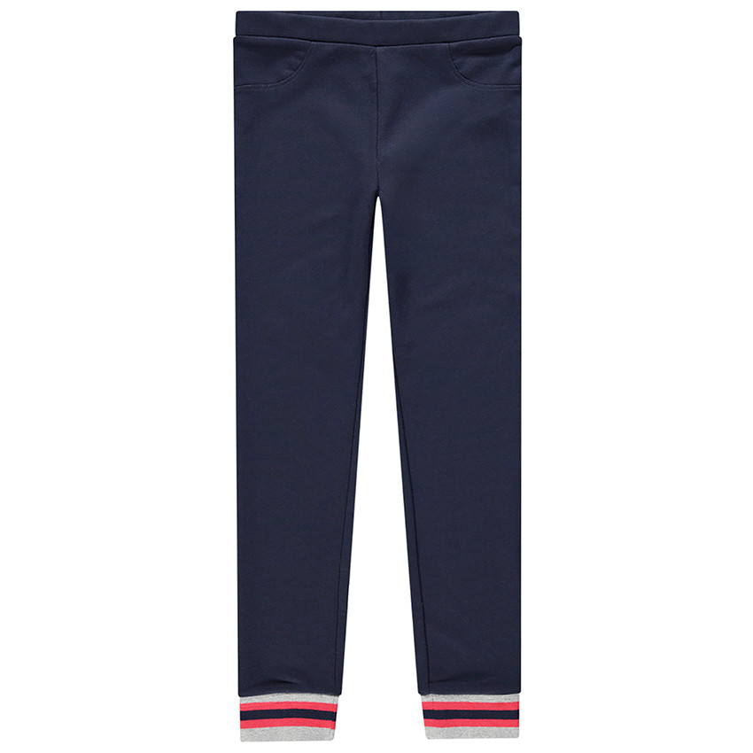 Παιδικά - Παντελονοκολάν σε ελαστική ύφανση milano με ρίγες στους αστραγάλους 