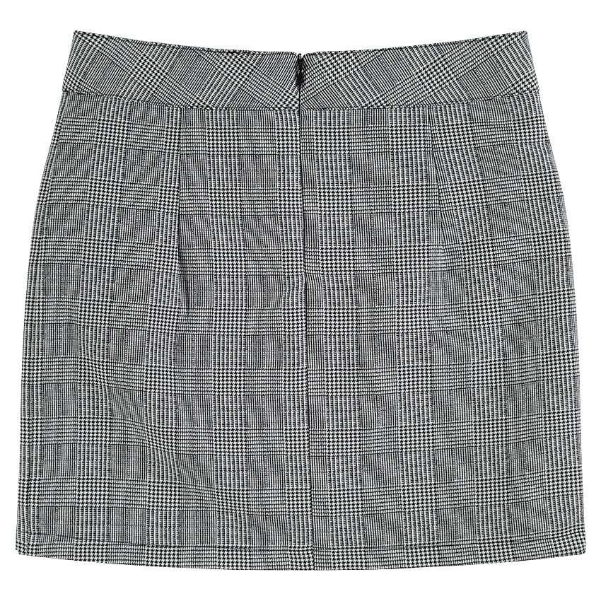 Παιδικά - Κοντή καρό φούστα πρενς-ντε-γκαλ με βολάν 