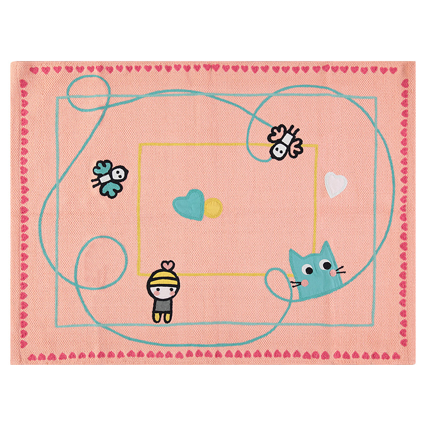 Χαλάκι 90 x 70 εκ. με φαντεζί μοτίβα 