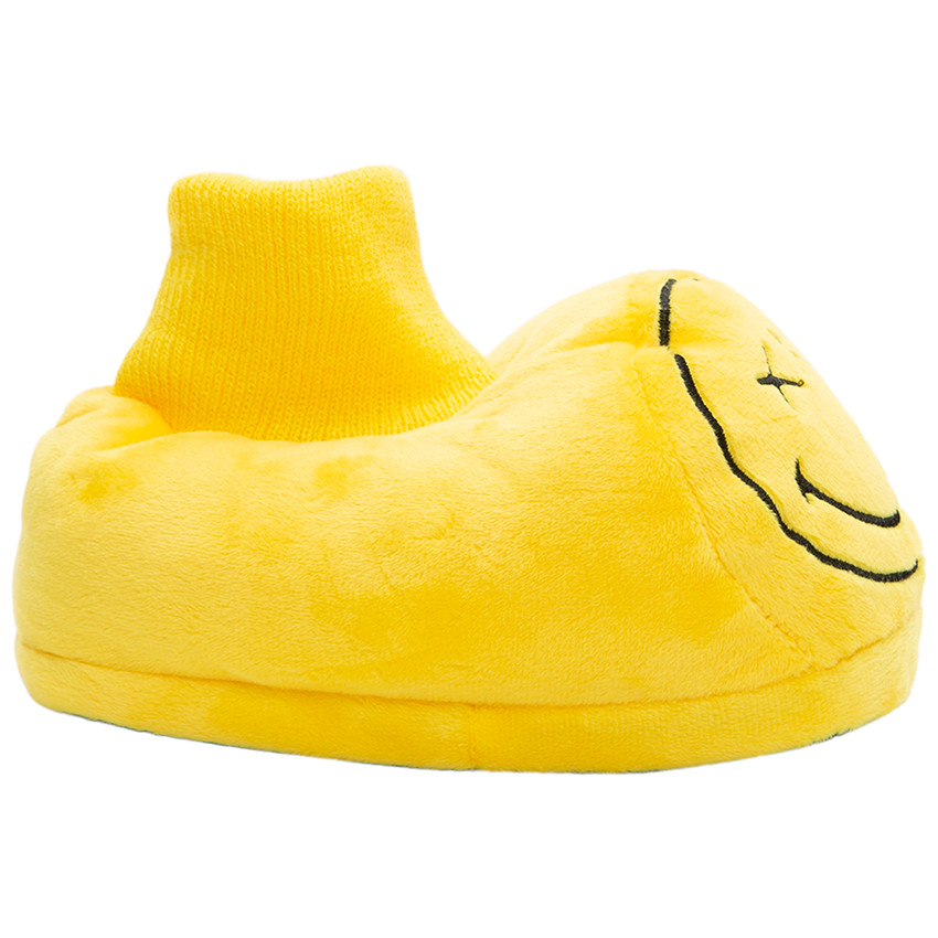 Παντοφλάκια σε σχήμα Smiley με κεντημένες λεπτομέρειες, σε νούμερα από 24 έως 27 