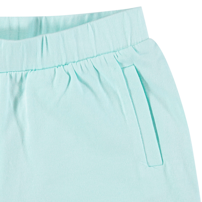 Σετ με floral μπλούζα και απλό σορτς 