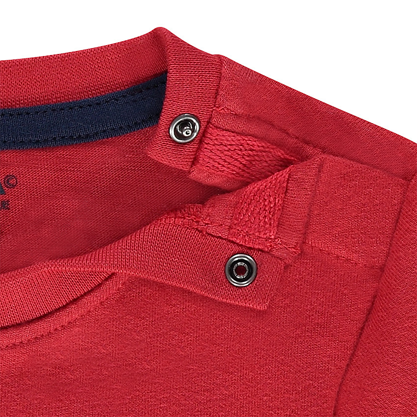 Μακρυμάνικη μπλούζα από ζέρσεϊ με τυπωμένο διακοσμητικό μοτίβο 