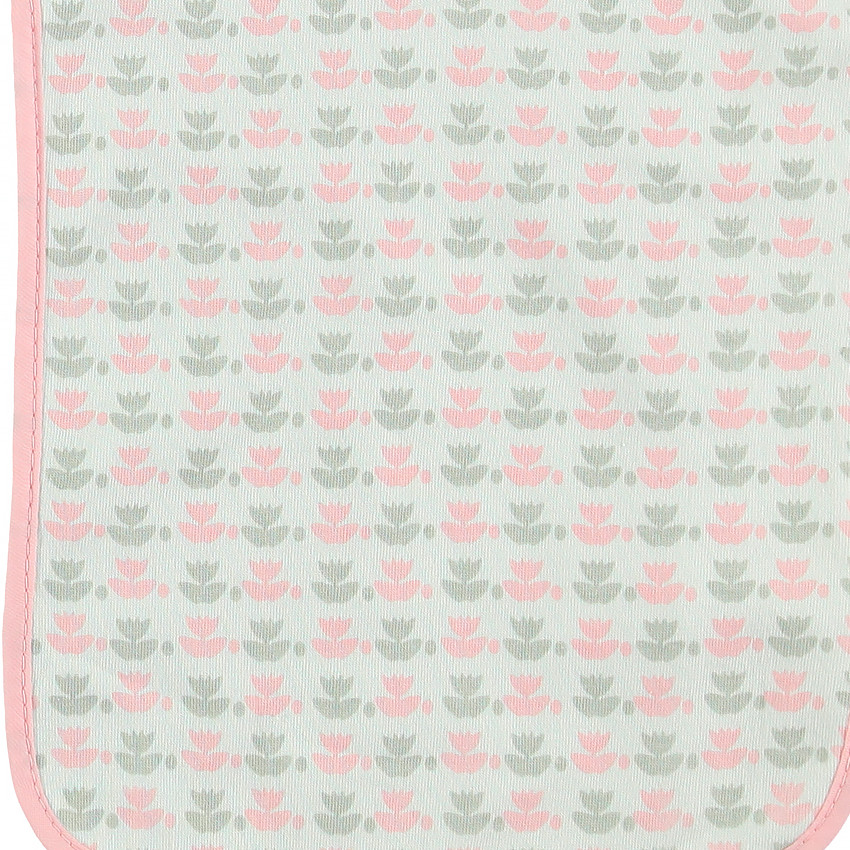 Set de 2 bavoirs print / imprimé fleuri 