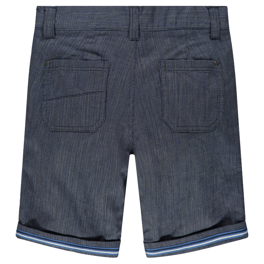 Μελανζέ βερμούδα με λοξές τσέπες 