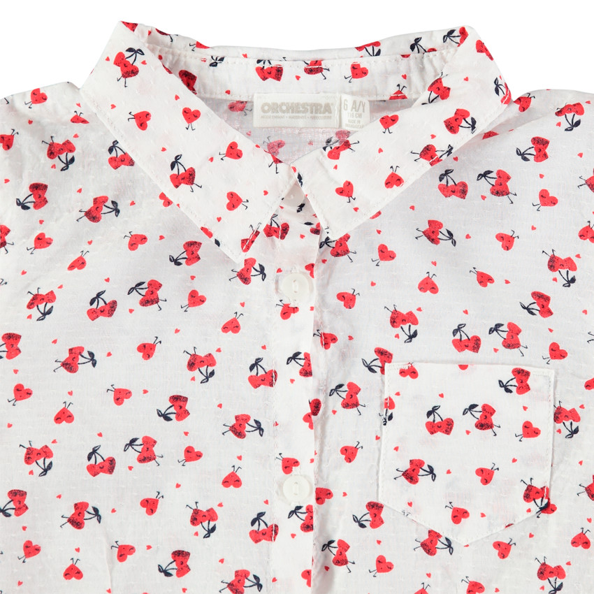 Πουκάμισο με καρδούλες σε όλη την επιφάνεια 